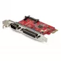 StarTech.com PCIe kortelė su nuosekliuoju ir lygiagrečiuoju prievadais – PCI Express kombinuota adapterio kortelė su 1x DB25 lygiagrečiuoju ir 1x RS232 nuosekliuoju prievadais – išplėtimo / valdiklio kortelė – PCIe spausdintuvo kortelė