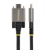 StarTech.com 20 colių (50 cm) USB-C laidas su šoniniais fiksavimo varžtais – 10Gbps, USB 3.1/3.2 Gen 2, 100W (5A) Power Delivery, DP Alt režimas – dvigubas fiksavimo varžtas – USB-C laidas įkrovimui ir sinchronizavimui