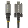 StarTech.com 20 colių (50 cm) USB-C laidas su šoniniais fiksavimo varžtais – 10Gbps, USB 3.1/3.2 Gen 2, 100W (5A) Power Delivery, DP Alt režimas – dvigubas fiksavimo varžtas – USB-C laidas įkrovimui ir sinchronizavimui