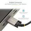 StarTech.com 20 colių (50 cm) USB-C laidas su šoniniais fiksavimo varžtais – 10Gbps, USB 3.1/3.2 Gen 2, 100W (5A) Power Delivery, DP Alt režimas – dvigubas fiksavimo varžtas – USB-C laidas įkrovimui ir sinchronizavimui
