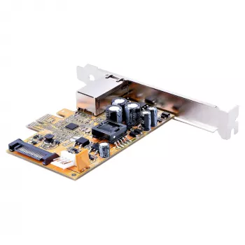 „StarTech.com“ 1 prievado 2,5 Gbps PoE tinklo plokštė, PCIe Ethernet kortelė su RJ45, 30 W 802.3at PoE NIC, skirta staliniams kompiuteriams / serveriams, PoE LAN adapteris su žemo profilio laikikliu, NBaseT, „Windows“ / „Linux“