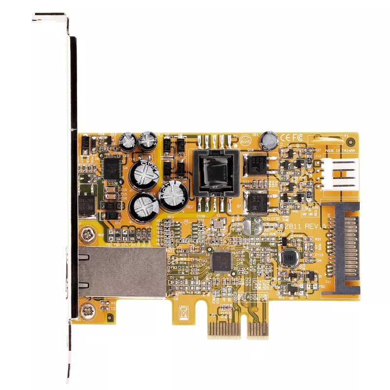 „StarTech.com“ 1 prievado 2,5 Gbps PoE tinklo plokštė, PCIe Ethernet kortelė su RJ45, 30 W 802.3at PoE NIC, skirta staliniams kompiuteriams / serveriams, PoE LAN adapteris su žemo profilio laikikliu, NBaseT, „Windows“ / „Linux“