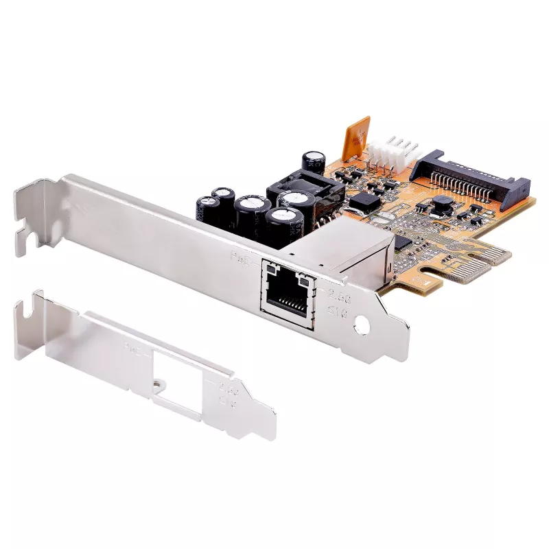 „StarTech.com“ 1 prievado 2,5 Gbps PoE tinklo plokštė, PCIe Ethernet kortelė su RJ45, 30 W 802.3at PoE NIC, skirta staliniams kompiuteriams / serveriams, PoE LAN adapteris su žemo profilio laikikliu, NBaseT, „Windows“ / „Linux“