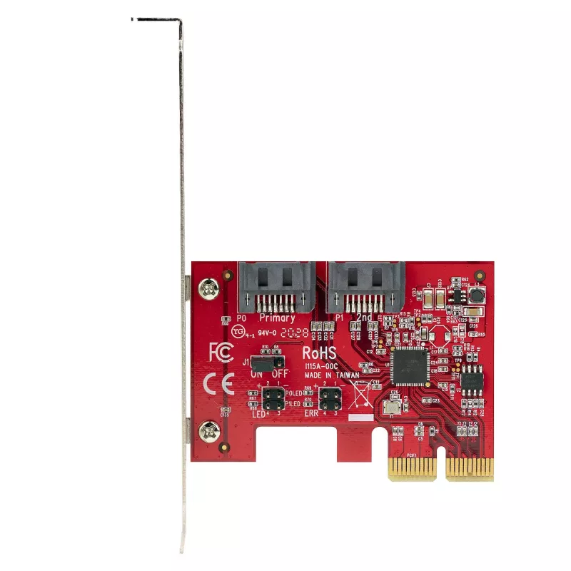 StarTech.com SATA PCIe kortelė - 2 prievadų PCIe SATA plėtinio kortelė - 6Gbps - Pilnas/Žemas profilis - PCI Express į SATA adapteris/valdiklis - ASM1062R SATA RAID - PCIe į SATA keitiklis