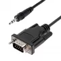StarTech.com 1 m DB9 (vyriškas) į 3,5 mm RS232 nuoseklusis kabelis