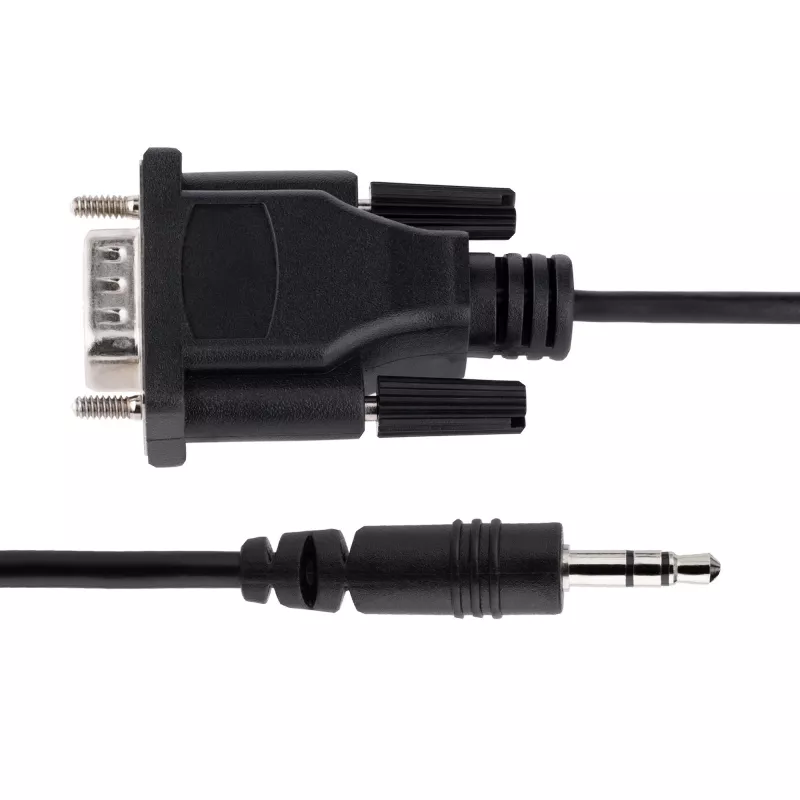 StarTech.com 1 m DB9 (vyriškas) į 3,5 mm RS232 nuoseklusis kabelis