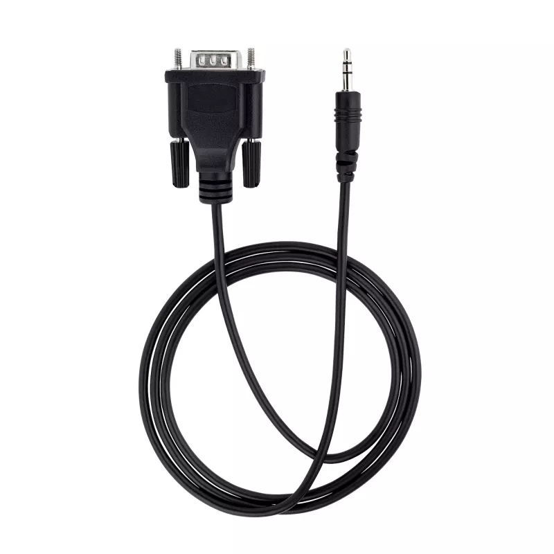 StarTech.com 1 m DB9 (vyriškas) į 3,5 mm RS232 nuoseklusis kabelis