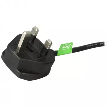 StarTech.com 1 m UK maitinimo laidas, BS 1363 – C13, 18AWG, 10A 250V, pakaitinis laidininkas kompiuteriui / televizoriui