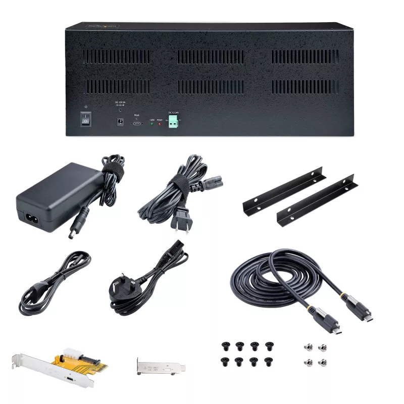 StarTech.com Išplėtimo korpusas 4 lizdams PCIe su PCIe x2 pagrindine kortele, PCIe 2.0 - 10Gbps, išoriniai PCIe lizdai staliniams kompiuteriams/serveriams, PCI Express išplėtimo dėžė/ adapteris, 4 PCIe x1 lizdai