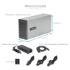 StarTech.com Dvigubo lizdo Thunderbolt 3 PCIe plėtinio korpusas