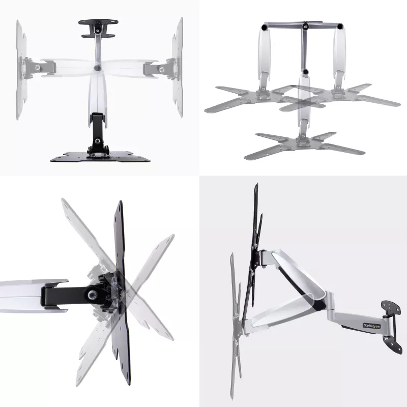 StarTech.com VESA TV laikiklis sienai, pilnas judesys, 23-55 colių, 30 kg, ištiesiamas/pakreipiamas/sukamas
