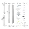 StarTech.com šešių monitorių stovas su skersiniu, iki 32 colių ekranams, 8 kg vienam, dviejų kolonų, C-spaustuvas/įvorė, reguliuojamas aukštis