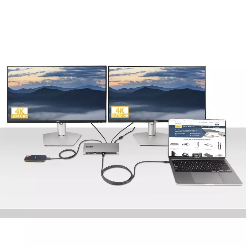 StarTech.com 2 m aktyvus Thunderbolt 4 kabelis, 40 Gbps, 100 W, 4K/8K vaizdas, Intel sertifikuotas