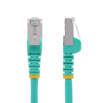 StarTech.com 5m CAT6a Ethernet kabelis - Aqua - Mažai dūmų, nulio halogenų (LSZH) - 10GbE 500MHz 100W PoE++ Su užraktu RJ-45 su įtempimo mažinimo elementais S/FTP tinklo jungiamasis laidas