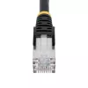 StarTech.com 7,5 m CAT6a eterneto kabelis - juodas - mažai dūmų, be halogenų (LSZH) - 10GbE 500MHz 100W PoE++ - užkabinami RJ-45 su įtempimo mažinimo elementais - S/FTP tinklo jungiamasis kabelis