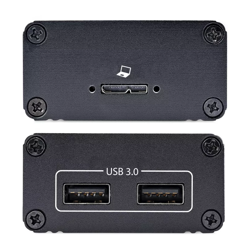 StarTech.com 2 prievadų USB 3.0 plėstuvas per OM3 daugiamodį šviesolaidį - LC/LC - 2x 5Gbps USB-A šakotuvas - 350 m (1150 pėdų) atstumas - patvarus USB šviesolaidinis plėstuvas
