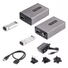 StarTech.com 2 prievadų USB 3.0 plėstuvas per OM3 daugiamodį šviesolaidį - LC/LC - 2x 5Gbps USB-A šakotuvas - 350 m (1150 pėdų) atstumas - patvarus USB šviesolaidinis plėstuvas