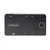 StarTech.com 2 prievadų USB-C KVM jungiklis, vienas 4K 60Hz HDMI monitorius, dvigubi 100W maitinimo perdavimo prievadai, maitinamas iš magistralės, suderinamas su USB Type-C/USB4/Thunderbolt 3/4 – mažas formos faktorius