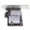 StarTech.com 2 prievadų 10GbE PCIe tinklo adapterio kortelė, skirta PC/serveriams, šešių greičių PCIe Ethernet kortelė su Jumbo Frame palaikymu, NIC/LAN sąsajos kortelė, 10GBASE-T ir NBASE-T