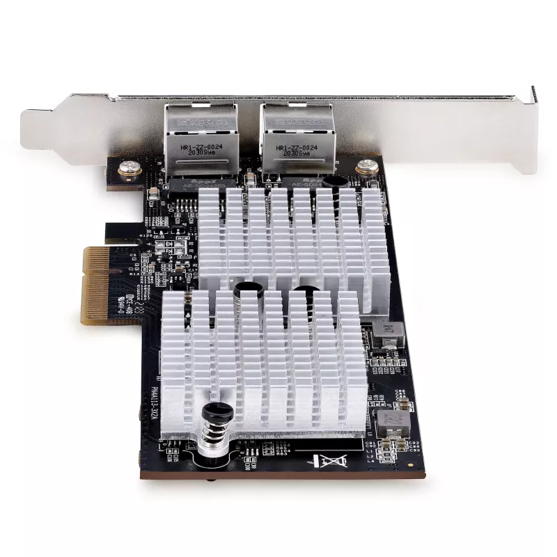StarTech.com 2 prievadų 10GbE PCIe tinklo adapterio kortelė, skirta PC/serveriams, šešių greičių PCIe Ethernet kortelė su Jumbo Frame palaikymu, NIC/LAN sąsajos kortelė, 10GBASE-T ir NBASE-T