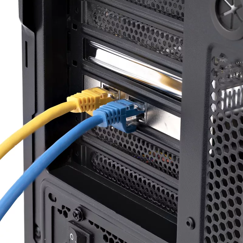 StarTech.com 2 prievadų 10GbE PCIe tinklo adapterio kortelė, skirta PC/serveriams, šešių greičių PCIe Ethernet kortelė su Jumbo Frame palaikymu, NIC/LAN sąsajos kortelė, 10GBASE-T ir NBASE-T