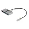 StarTech.com 3 prievadų USB-C centras su Ethernet - 3x USB-A - Gigabit Ethernet - USB 3.0 5Gbps - maitinamas iš magistralės - 30 cm ilgio USB-C laidas - nešiojamas USB-C į USB-A centras