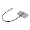 StarTech.com 3 prievadų USB-C centras su Ethernet - 3x USB-A - Gigabit Ethernet - USB 3.0 5Gbps - maitinamas iš magistralės - 30 cm ilgio USB-C laidas - nešiojamas USB-C į USB-A centras