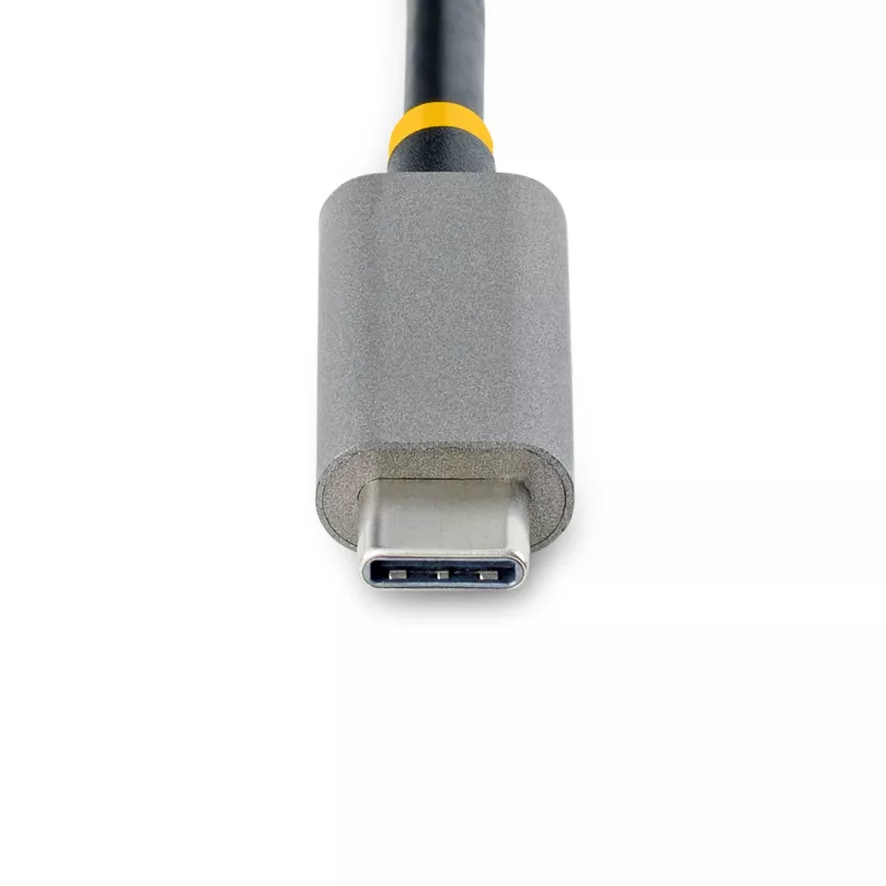 StarTech.com 3 prievadų USB-C centras su Ethernet - 3x USB-A - Gigabit Ethernet - USB 3.0 5Gbps - maitinamas iš magistralės - 30 cm ilgio USB-C laidas - nešiojamas USB-C į USB-A centras