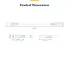 StarTech.com 1 m baltas CAT8 eterneto kabelis, S/FTP, 26AWG, LSZH, RJ45, 25G/40G, 2000MHz, 100W PoE++