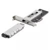 StarTech.com M.2 NVMe SSD į PCIe x4 mobilus dėklas / galinė plokštė su išimamu padėklu, PCI Express lizdui, be įrankių montavimas, PCIe 4.0/3.0 karštas keitimas, užraktas su 2 raktais