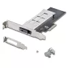 StarTech.com M.2 NVMe SSD į PCIe x4 mobilus dėklas / galinė plokštė su išimamu padėklu, PCI Express lizdui, be įrankių montavimas, PCIe 4.0/3.0 karštas keitimas, užraktas su 2 raktais
