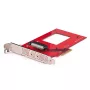 StarTech.com U.3 į PCIe adapterio kortelė, PCIe 4.0 x4 adapteris, skirta 2,5 colio U.3 NVMe SSD, SFF-TA-1001 PCI Express papildymo kortelė staliniams kompiuteriams/serveriams, TAA atitinkanti – nuo OS nepriklausoma