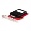 StarTech.com U.3 į PCIe adapterio kortelė, PCIe 4.0 x4 adapteris, skirta 2,5 colio U.3 NVMe SSD, SFF-TA-1001 PCI Express papildymo kortelė staliniams kompiuteriams/serveriams, TAA atitinkanti – nuo OS nepriklausoma