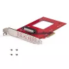 StarTech.com U.3 į PCIe adapterio kortelė, PCIe 4.0 x4 adapteris, skirta 2,5 colio U.3 NVMe SSD, SFF-TA-1001 PCI Express papildymo kortelė staliniams kompiuteriams/serveriams, TAA atitinkanti – nuo OS nepriklausoma