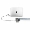 StarTech.com 2 prievadų USB-C šakotuvas su Ethernet ir RS-232, prisegtas USB-C į USB-A adapteris, 100W PD perdavimas, 2x USB-A 5Gbps, Gigabit Ethernet, RS232 Serial (FTDI)