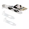 StarTech.com 2 prievadų PCI Express serijinė sąsajos plokštė, dviejų prievadų PCIe į RS232 (DB9) serijinė kortelė, 16C1050 UART, žemo / pilno profilio laikikliai, COM išlaikymas, skirta Windows / Linux