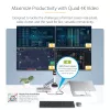 StarTech.com universali USB4 ir Thunderbolt 4 dokų stotelė, keturi ekranai Windows, du ekranai MacBook, HDMI DP dokas su 98W įkrovimu nešiojamam kompiuteriui