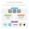 StarTech.com universali USB4 ir Thunderbolt 4 dokų stotelė, keturi ekranai Windows, du ekranai MacBook, HDMI DP dokas su 98W įkrovimu nešiojamam kompiuteriui