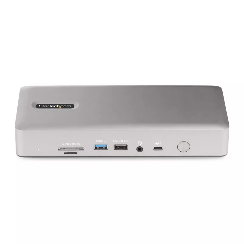 StarTech.com universali USB4 ir Thunderbolt 4 dokų stotelė, keturi ekranai Windows, du ekranai MacBook, HDMI DP dokas su 98W įkrovimu nešiojamam kompiuteriui