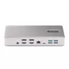 StarTech.com universali USB4 ir Thunderbolt 4 dokų stotelė, keturi ekranai Windows, du ekranai MacBook, HDMI DP dokas su 98W įkrovimu nešiojamam kompiuteriui