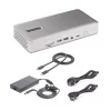 StarTech.com universali USB4 ir Thunderbolt 4 dokų stotelė, keturi ekranai Windows, du ekranai MacBook, HDMI DP dokas su 98W įkrovimu nešiojamam kompiuteriui