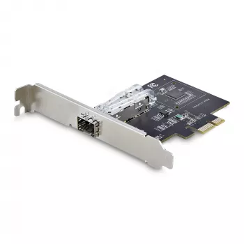 StarTech.com 1 prievado GbE SFP tinklo plokštė, PCIe 2.1 x1, Intel I210-IS, 1GbE valdiklis, 1000BASE vario/šviesolaidinis, vieno prievado Gigabit Ethernet NIC, darbalaukio/serverio pagrindinėms plokštėms - suderinama su Windows ir Linux