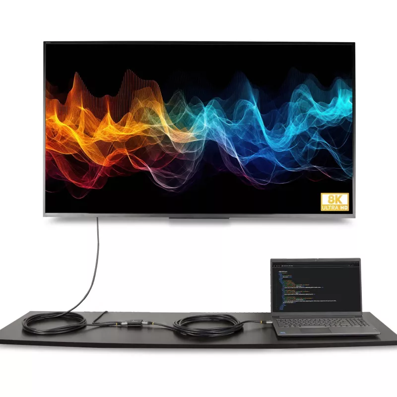 StarTech.com 33ft (10m) 8K 60Hz HDMI signalo stiprintuvas, aktyvus HDMI 2.1 kartotuvas ir vaizdo signalo stiprintuvas iki 8K 60Hz/4K 144Hz, kompaktiškas HDMI ilgintuvas
