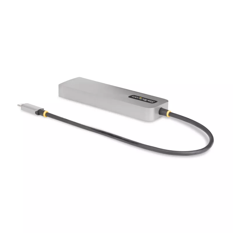 StarTech.com 3 prievadų USB-C stotelė su 2,5 Gbps Ethernet ir 100 W Power Delivery pralaidumu, USB 3.2 10 Gbps, 2x USB-A / 1x USB-C, nešiojamas USB-C adapteris