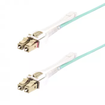 StarTech.com 3 m LC–LC (UPC) OM4 daugiamodis šviesolaidinis kabelis su stūmimo-traukimo skirtukais, 50/125 µm, 100G, atsparus lenkimui, maži įterpimo nuostoliai – LSZF šviesolaidinis trumpiklis