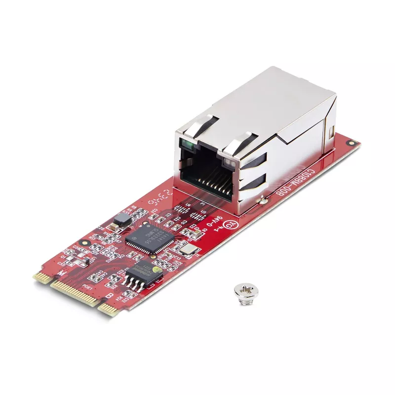StarTech.com 1 prievado 2,5GbE M.2 2280 tinklo plokštė, kelių gigabitų spartos (2,5G/1G/100M/10M), NBASE-T (802.3bz) NIC, M.2 B+M raktas, PCIe Ethernet sąsaja, skirta SFF/Desktop kompiuteriams - TAA