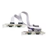 StarTech.com 4 prievadų PCIe serijinė kortelė, keturių prievadų PCI Express į RS232/RS422/RS485 (DB9) serijinė kortelė, komplekte mažo profilio laikiklis, 16C1050 UART, Windows/Linux, TAA atitiktis, 4 lygio ESD apsauga
