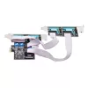 StarTech.com 4 prievadų PCIe serijinė kortelė, keturių prievadų PCI Express į RS232/RS422/RS485 (DB9) serijinė kortelė, komplekte mažo profilio laikiklis, 16C1050 UART, Windows/Linux, TAA atitiktis, 4 lygio ESD apsauga