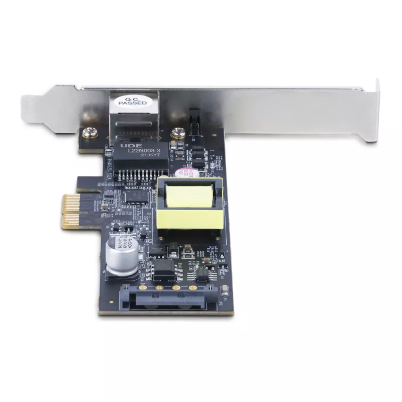 „StarTech.com“ 1 prievado 2,5 Gbps NBASE-T PoE tinklo plokštė, Intel I225-V, 802.3af/at PoE+ kelių gigabitų NIC, PCI Express serverio LAN plokštė, SATA maitinama darbalaukio Ethernet sąsaja – palaiko „Windows“, „Linux“
