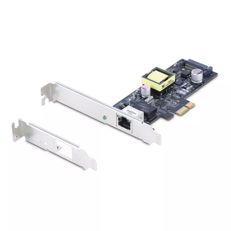 „StarTech.com“ 1 prievado 2,5 Gbps NBASE-T PoE tinklo plokštė, Intel I225-V, 802.3af/at PoE+ kelių gigabitų NIC, PCI Express serverio LAN plokštė, SATA maitinama darbalaukio Ethernet sąsaja – palaiko „Windows“, „Linux“